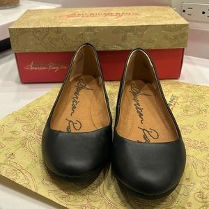 American Rag Aellie Black Smooth Flats